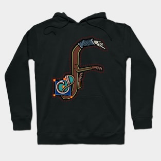 Letter F Manicule W 14C Maastricht Psalter parody Hoodie